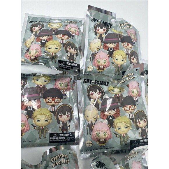 Spy Family Series 1 Figural Bag Clips (Sealed Packs) Lot Of 7 NEW MYSTERY BLIND - Picture 4 of 5